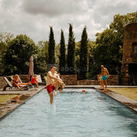 Piscine chauffée du château de Bois Rigaud