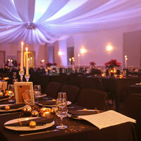 La salle en mode banquet