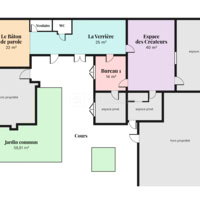 Plan des différents Espaces - 150 m2