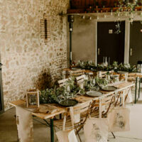 Repas sur la terrasse couverte