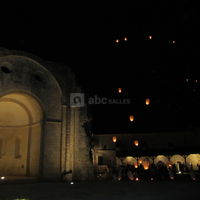 Lâcher de lampions à l'abbaye