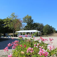 Esplanade située autour de la grande salle de réception