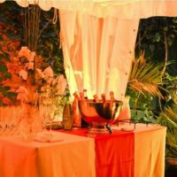 La terrasse exterieure en cocktail