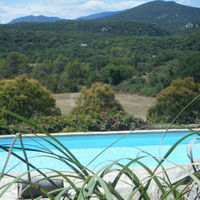 Vue de la terrasse du château