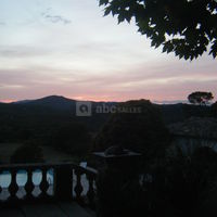 La vue depuis la terrasse du château