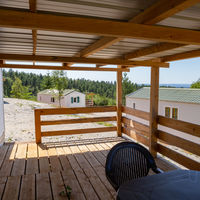 5 Mobil-homes avec terrasses privées en bois et climatisation reversible
