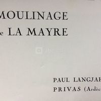MOULINAGE DE LA MAYRE