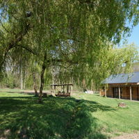 Aire de barbecue avec chalet