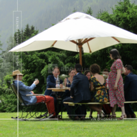 Jardin pour vin d'honneur