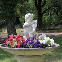 Jardin pour photos et repas ext sur la terrasse au domaine de la tuiliere