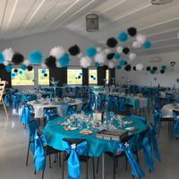 Salle de mariage en bleu