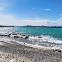 Vue sur la plage