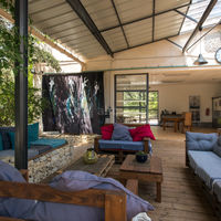 Terrasse attenante à la salle