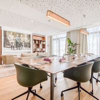 Salle de réunion : disposition en pavé