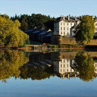 Depuis le miroir d'eau