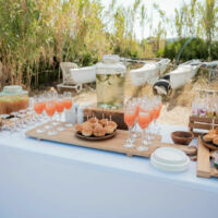 Buffet vin d'honneur mariage bord de mer