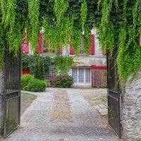 Entrée du parking privé