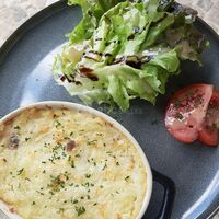 Hachis parmentier de canard au champignons