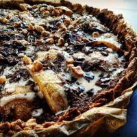Tarte poire et chocolat