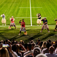 Matmut Stadium - Haka sur le terrain