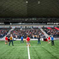 Matmut Stadium - Haka sur le terrain
