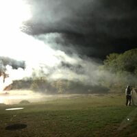 Feu d’artifice au dessus de l’Yonne