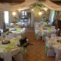 Repas de mariage sous les tentures