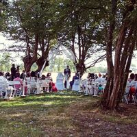Cérémonie laïque dans le bois