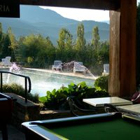 Vue de la terrasse du bar