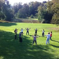 Work-out du dans le parc