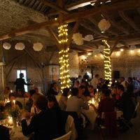 Interieur grange le soir