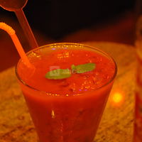 Cocktail vodka fraise