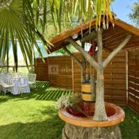 Espace séparé dans le jardin