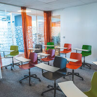 Salle colorée