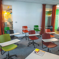 Salle colorée