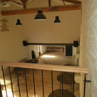 La salle de réception, vue de la mezzanine