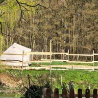 Tente tipi  parc des anes