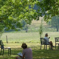 Moment de détente dans le parc