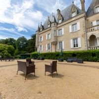 Façade sud avec terrasse à la française