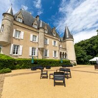 Façade sud avec terrasse à la française