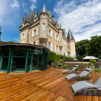 Façade sud avec terrasse piscine