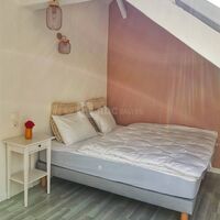 Chambre terracotta 2 lits simples