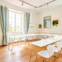 Manoir de Procé - Salon à l'étage - Configuration U