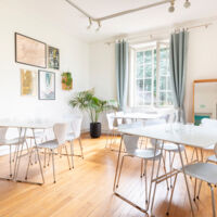 Manoir de Procé - Salon à l'étage - Configuration îlots