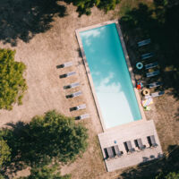 Piscine vue du ciel