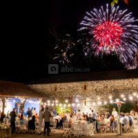 Dîner mariage à la Cour Carrée de la Métairie