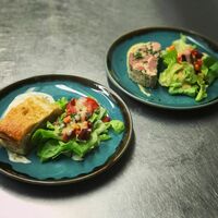 Plat du restaurant de l'hôtel