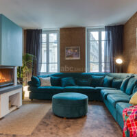 Salon avec cheminée