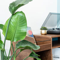 Décoration avec tourne disque