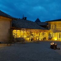 Cour soirée d'hiver